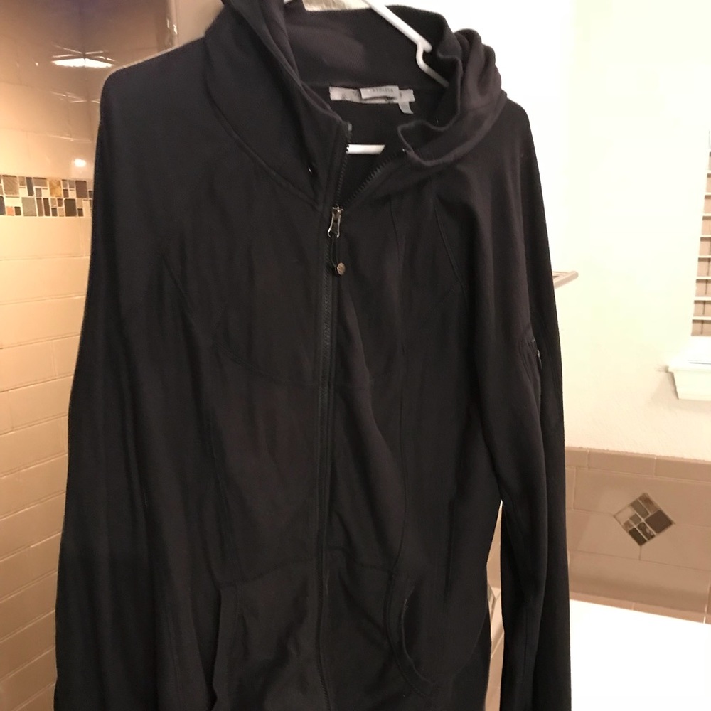 Zip down long sweatshirt